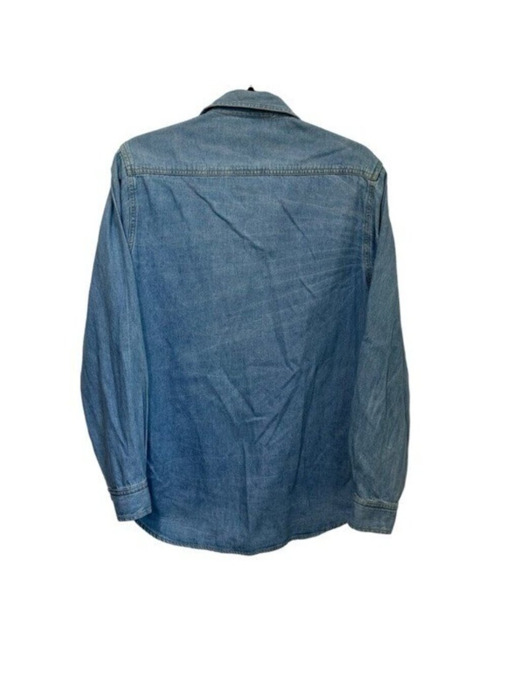 Vintage Robin Berry Denim Western Shirt S Studded Fringe Tassel Boho Festival - Picture 2 of 7
